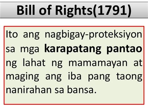 bill of rights karapatang pantao